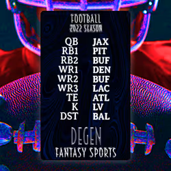 Degen Fantasy Sports FB 2022 #171