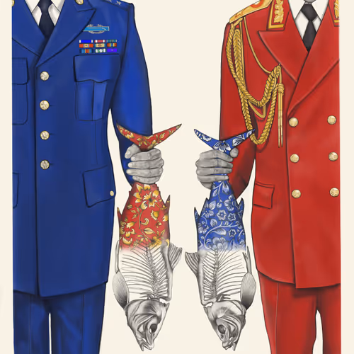 Drawings in red
