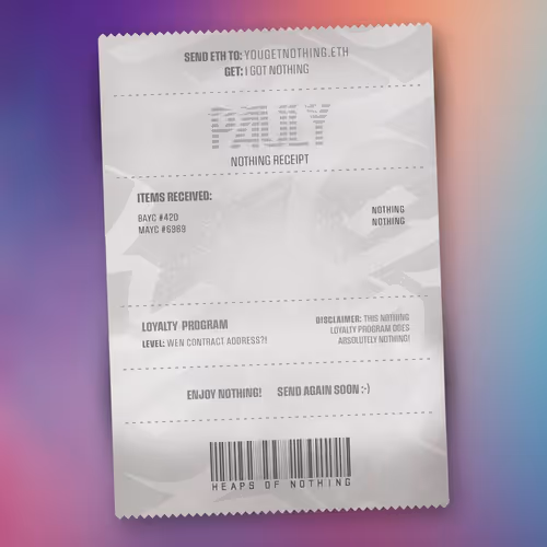Nothingreceipts