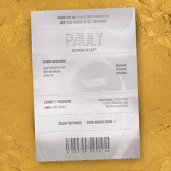 NOTHING Receipt #1254