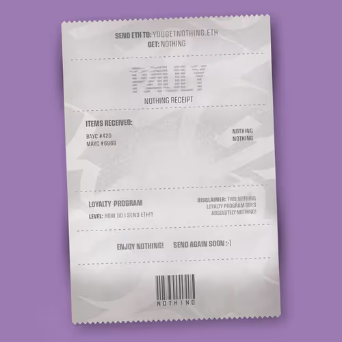 Nothingreceipts