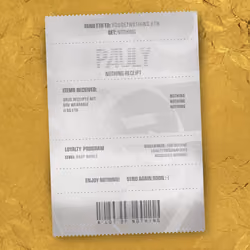 NOTHING Receipt #3918