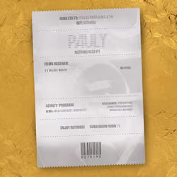 NOTHING Receipt #2395