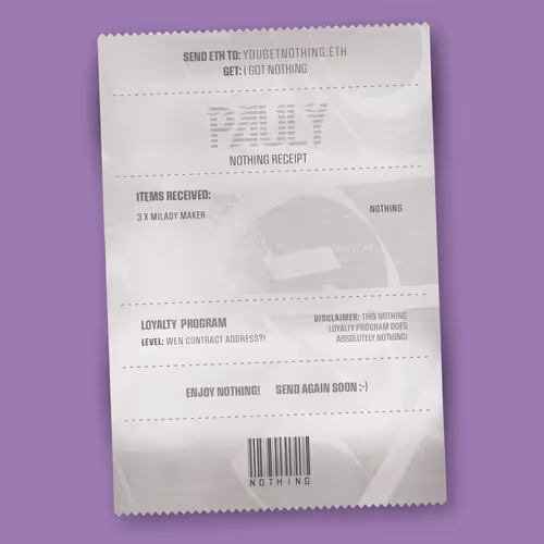 Nothingreceipts