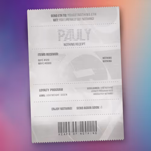 Nothingreceipts