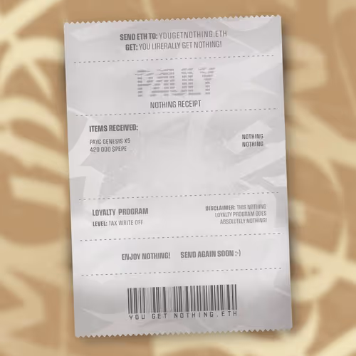 Nothingreceipts