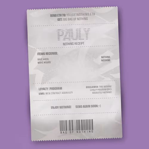 Nothingreceipts