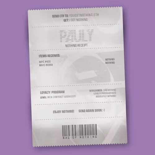 Nothingreceipts
