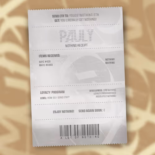 Nothingreceipts