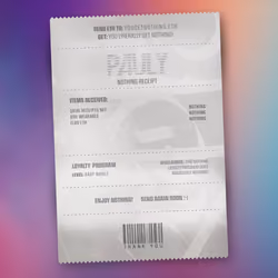 NOTHING Receipt #2275