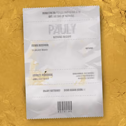 NOTHING Receipt #817