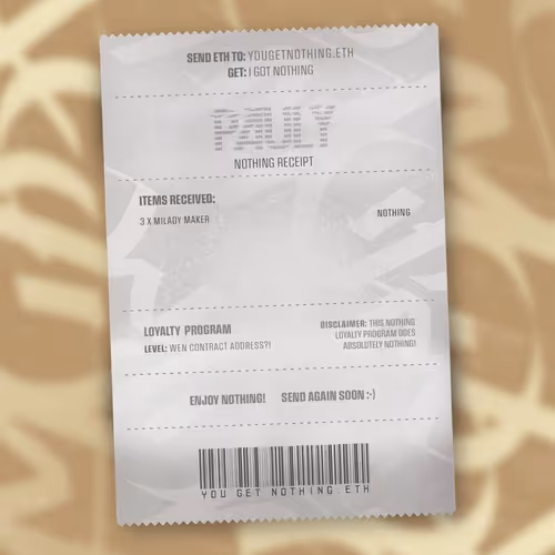 Nothingreceipts