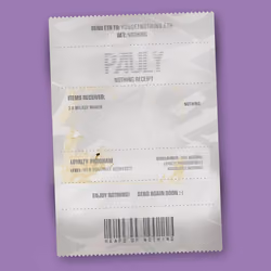 NOTHING Receipt #1831