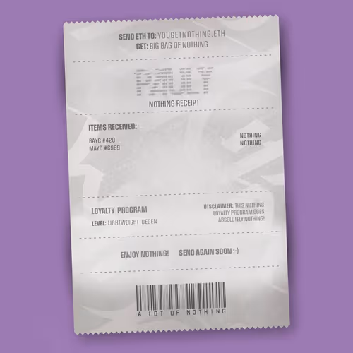Nothingreceipts