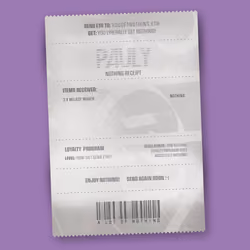 NOTHING Receipt #2132