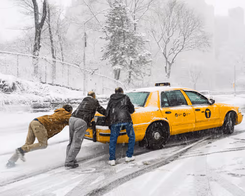 Local Postcards: New York - Central Park Blizzard