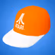 Orange Atari Cap