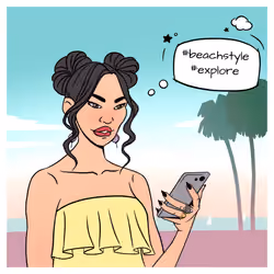 GirlVibes Beach #7640