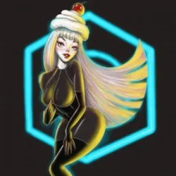 a Girl in Spy Suit and Ice Cream Hat (6/10)
