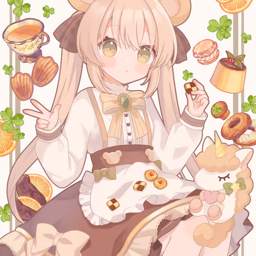 Kumakuma tea time Unicorn-chan 