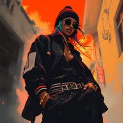 Neon Ember Alley