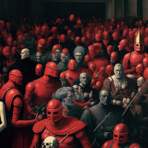 Fragments In Red