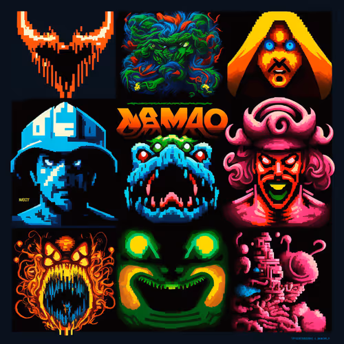 Pixel Game Posters