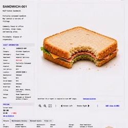 ITEM #151, SANDWICH-001
