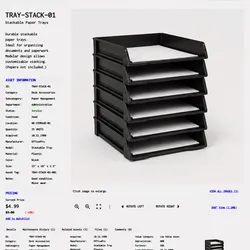 ITEM #315, TRAY-STACK-01