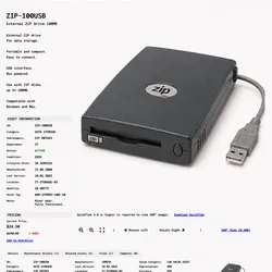 ITEM #320, ZIP-100USB