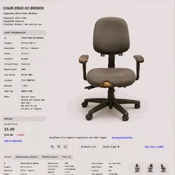ITEM #31, CHAIR-ERGO-02-BROKEN