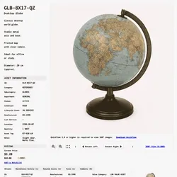 ITEM #210, GLB-8X17-QZ