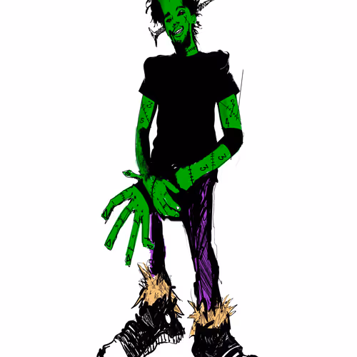 Aleqth as Frankenstein Self Potrait #1/4