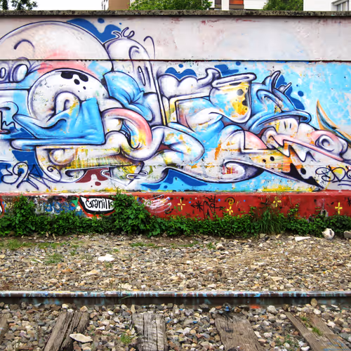 Paris Graffiti Streets Wide Open