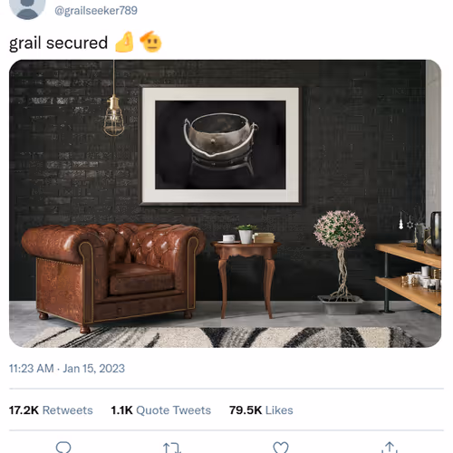 Grail on Wall