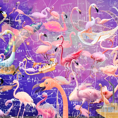 space flamingos and math'ing