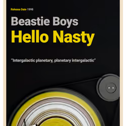 Crypto Records #49 - Beastie Boys - Hello Nasty #1/1