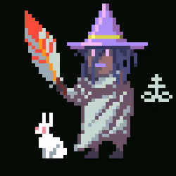 Witch Lenora in the Shadows
