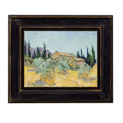  Cabanes de bois parmi les oliviers et cyprès #168