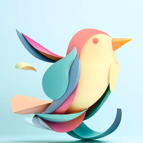 minimaliste colorful word