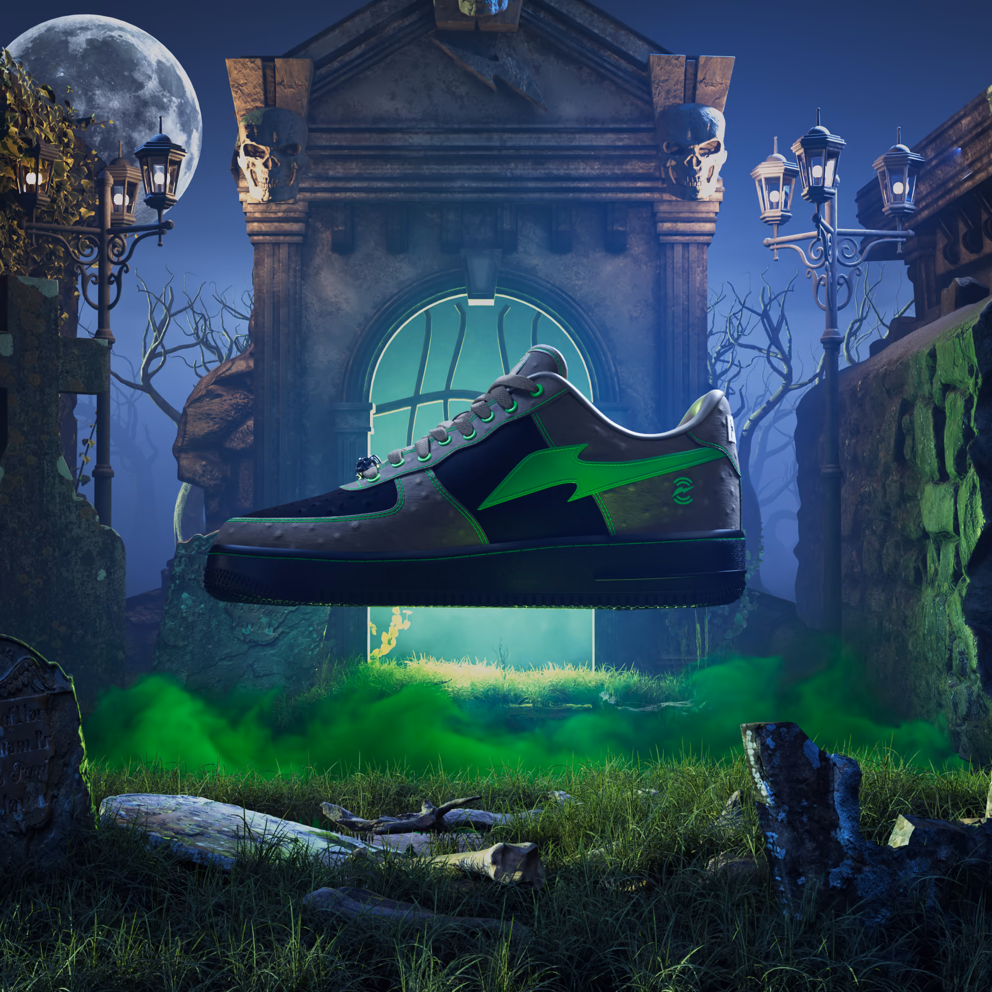 RTFKT x Nike Air Force 1 - Undead ☠️