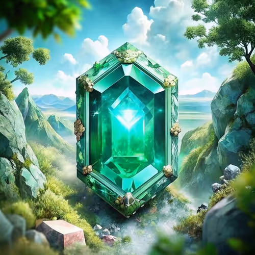 Mythical Forest Emerald Gem
