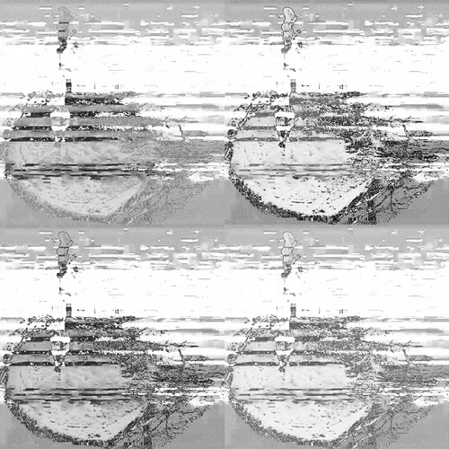 IMPERMANENCE, GRAY ON WHITE