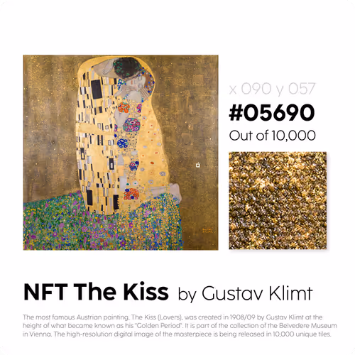 Belvedere Arteq The Kiss By Gustav Klimt