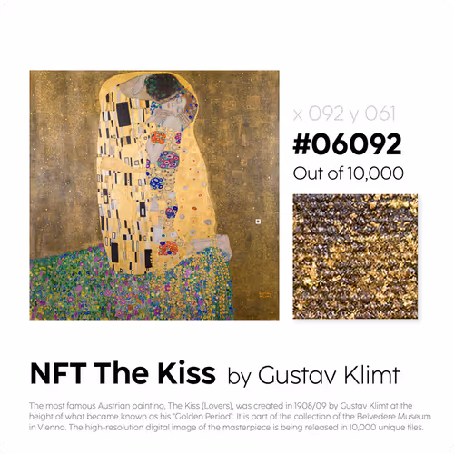 Belvedere Arteq The Kiss By Gustav Klimt
