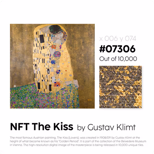 Belvedere Arteq The Kiss By Gustav Klimt