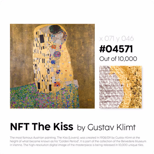 Belvedere Arteq The Kiss By Gustav Klimt