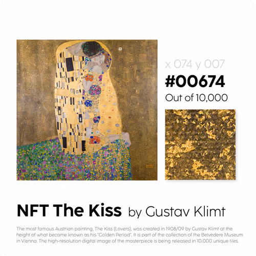 Belvedere Arteq The Kiss By Gustav Klimt