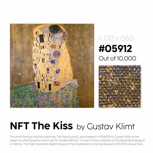 Belvedere Arteq The Kiss By Gustav Klimt
