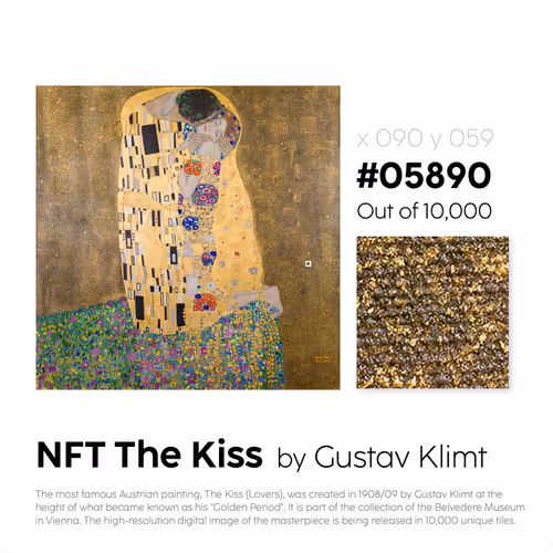 Belvedere Arteq The Kiss By Gustav Klimt